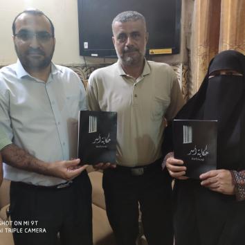 زيارة عائلة الأسير خالد السيلاوي من قطاع غزة