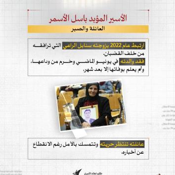 الأسير المؤبد باسل الأسمر.. قمع وتجويع بلا نهاية